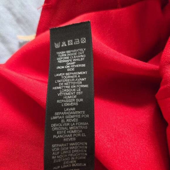 BNWT ASOS Red Dress US4 Petite Fit Like XS/US2 - Picture 4 of 6